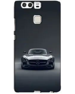 Чехол для Huawei P9 с картинкой «Mercedes на черном»