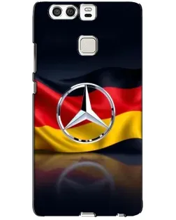 Чехол для Huawei P9 с картинкой «Mercedes — флаг Германии»