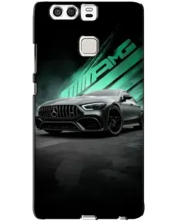 Чехол для Huawei P9 с картинкой «Темный Mercedes AMG»