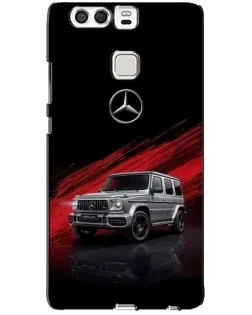 Чехол для Huawei P9 с картинкой «Mercedes G-Class красный»