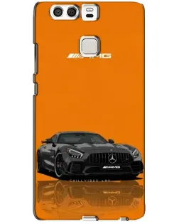 Чехол для Huawei P9 с картинкой «Оранжевый Mercedes AMG»