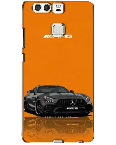 Чехол для Huawei P9 с картинкой «Оранжевый Mercedes AMG» Чехол для Huawei P9 с картинкой «Оранжевый Mercedes AMG»