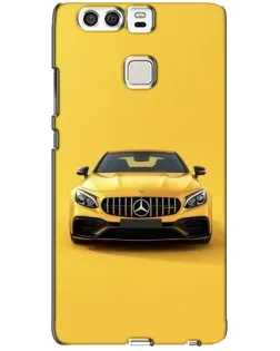 Чехол для Huawei P9 с картинкой «Желтый Mercedes GT»