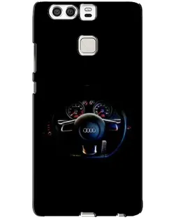 Чехол для Huawei P9 с картинкой «Салон Audi — руль»