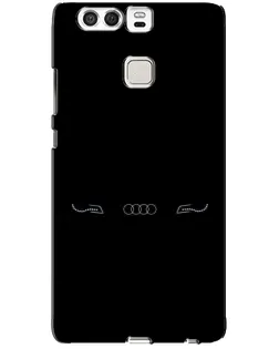 Чехол для Huawei P9 с картинкой «Audi — световой подпись»