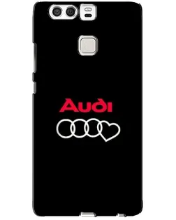 Чехол для Huawei P9 с картинкой «Логотип Audi Heart»
