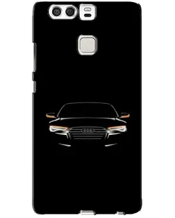 Чехол для Huawei P9 с картинкой «Audi — ночной контур»