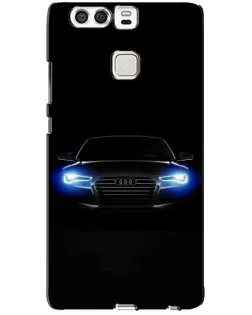 Чехол для Huawei P9 с картинкой «Audi в неоне»