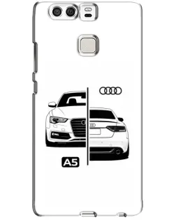 Чехол для Huawei P9 с картинкой «Audi — контрастный дизайн»
