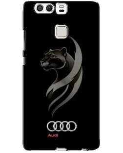 Чехол для Huawei P9 с картинкой «Графика — пантера и Audi»