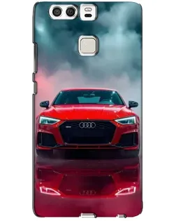 Чехол для Huawei P9 с картинкой «Audi RS — красный стиль»