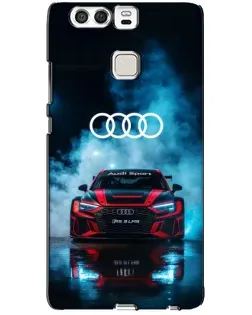 Чехол для Huawei P9 с картинкой «Audi Sport — неон»