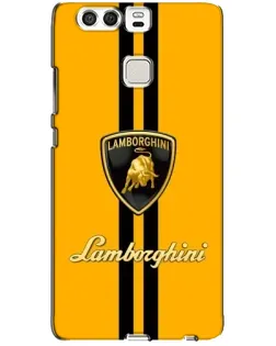 Чехол для Huawei P9 с картинкой «Lamborghini Stripe желтый»