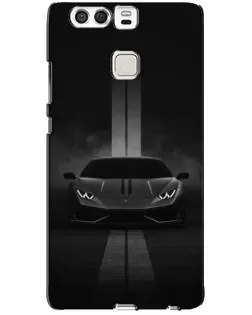 Чехол для Huawei P9 с картинкой «Lamborghini симметрия дорог»