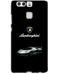 Чехол для Huawei P9 с картинкой «Логотип Lamborghini классика»