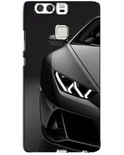 Чехол для Huawei P9 с картинкой «Lamborghini фары детализация»
