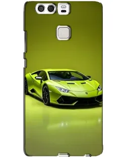 Чехол для Huawei P9 с картинкой «Салатовый Lamborghini Huracan»