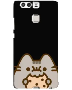 Чехол для Huawei P9 с картинкой «Пушин на черном»