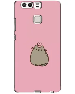 Чехол для Huawei P9 с картинкой «Pusheen сердце»