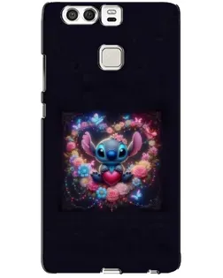 Чехол для Huawei P9 с картинкой «Stitch в цветах»