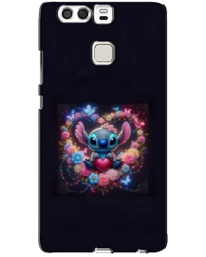 Чехол для Huawei P9 с картинкой «Stitch в цветах»