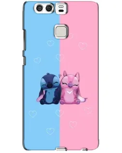 Чехол для Huawei P9 с картинкой «Stitch и Angel Love»