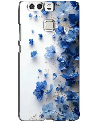 Чехол для Huawei P9 с картинкой «Голубой цветочный каскад»