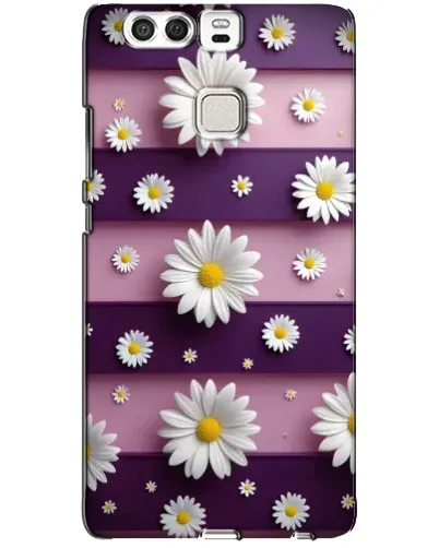 Чехол для Huawei P9 с картинкой «Ромашки на фиолетовом»