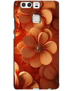 Чехол для Huawei P9 с картинкой «Оранжевый макро цветок»