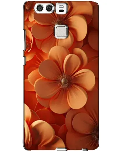 Чехол для Huawei P9 с картинкой «Оранжевый макро цветок»