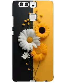 Чехол для Huawei P9 с картинкой «Подсолнух и ромашка»