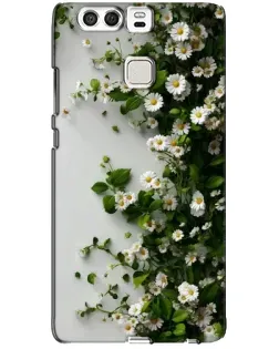 Чехол для Huawei P9 с картинкой «Ветка мелких белых цветов»
