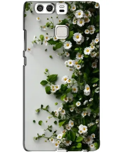Чехол для Huawei P9 с картинкой «Ветка мелких белых цветов»