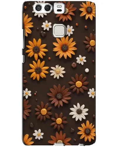 Чехол для Huawei P9 с картинкой «Узор из маленьких подсолнухов»