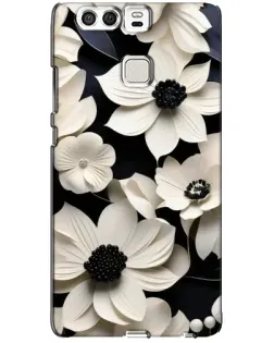 Чехол для Huawei P9 с картинкой «Объемные белые цветы»