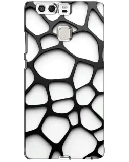 Чехол для Huawei P9 с картинкой «Белая объемная сетка»