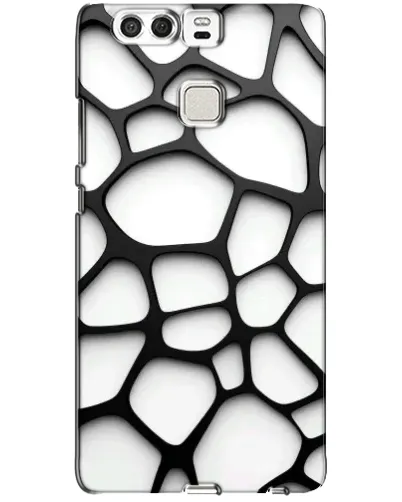 Чехол для Huawei P9 с картинкой «Белая объемная сетка»