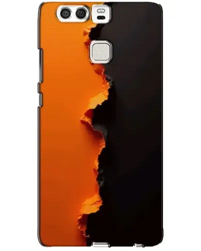 Чехол для Huawei P9 с картинкой «Оранжевый разлом»
