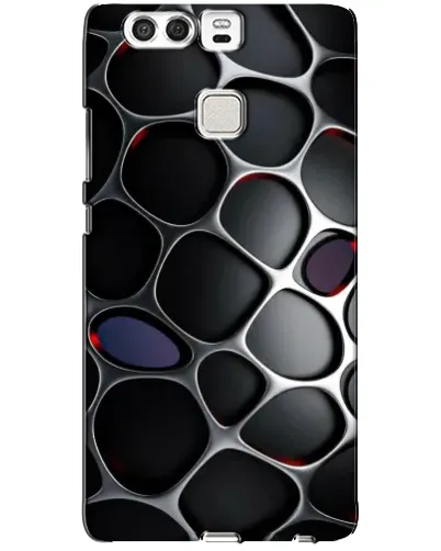 Чехол для Huawei P9 с картинкой «Объемная темная решетка»