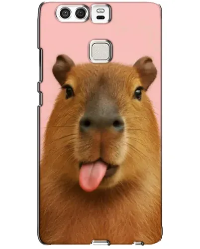 Чехол для Huawei P9 с картинкой «Капибара с языком»