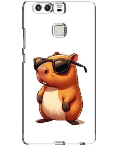 Чехол для Huawei P9 с картинкой «Капибара в очках»