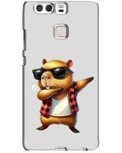 Чехол для Huawei P9 с картинкой «Капибара рэпер даб»