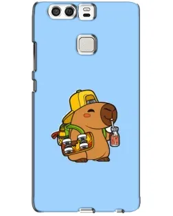 Чехол для Huawei P9 с картинкой «Капибара на скейте»