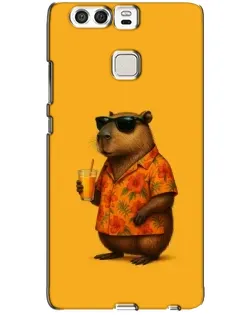 Чехол для Huawei P9 с картинкой «Капибара на отдыхе»