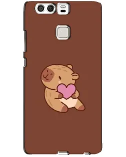 Чехол для Huawei P9 с картинкой «Капибара с сердцем»