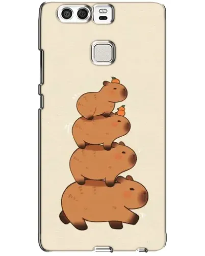 Чехол для Huawei P9 с картинкой «Башня из капибар»