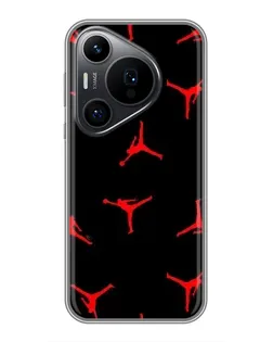 Чохол для Huawei Pura 70 PRO з картинкою «Jordan Red Pattern»