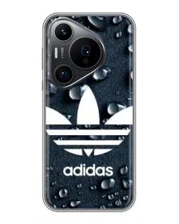 Чехол для Huawei Pura 70 PRO с картинкой «Adidas Trefoil Blue»