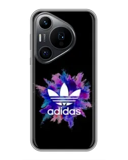 Чехол для Huawei Pura 70 PRO с картинкой «Взрыв красок Adidas»