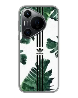 Чехол для Huawei Pura 70 PRO с картинкой «Пальмовые листья адидас»